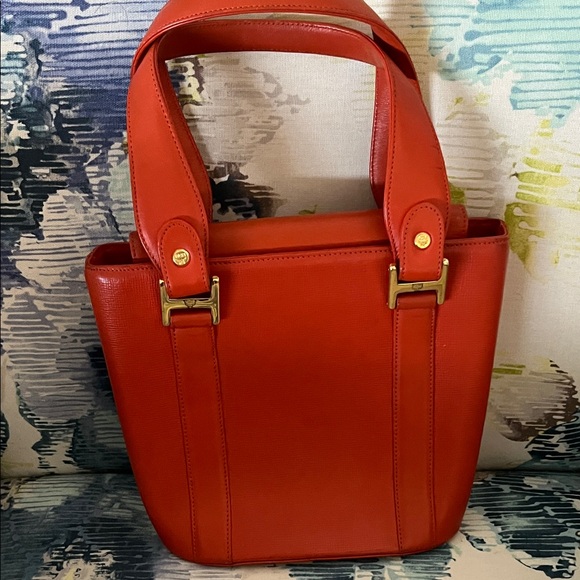 MCM Vibrant orange Leather Tote - Picture 5 of 8
